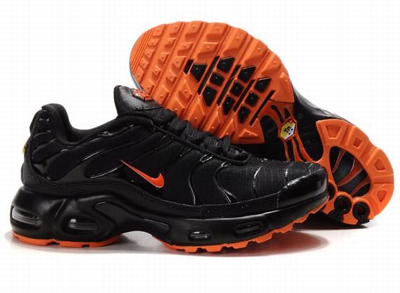 New Men'S Nike Air Max Tn Black/Orangered
